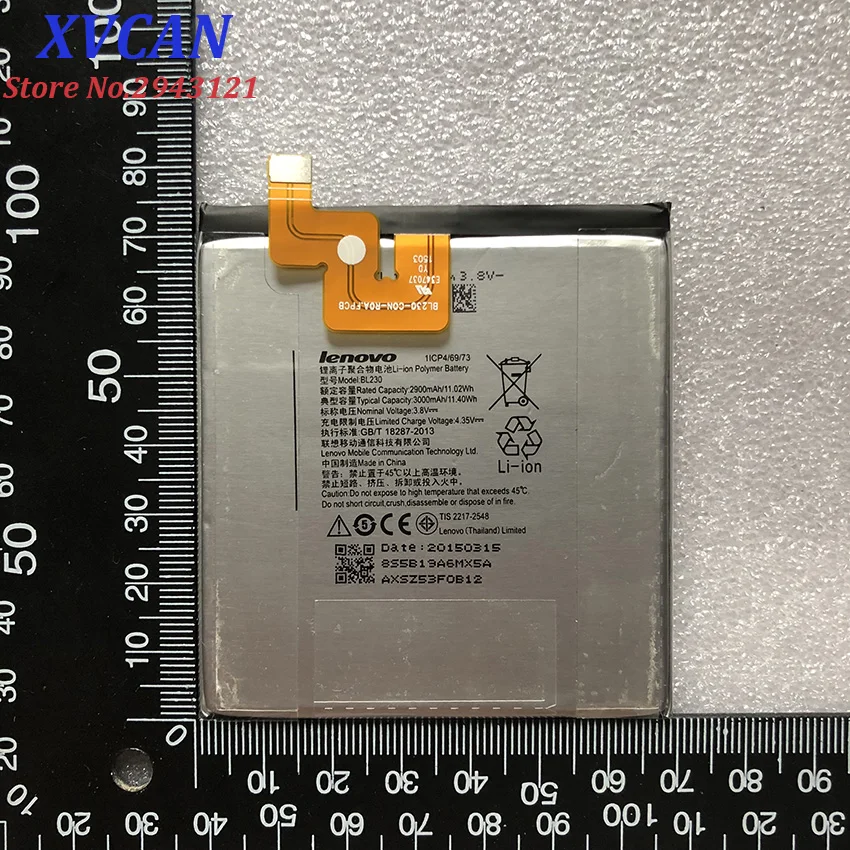 Для Lenovo 2900/3000 мАч BL230 оригинальный литий ионный аккумулятор для Vibe Z2 k920 mini Z2W