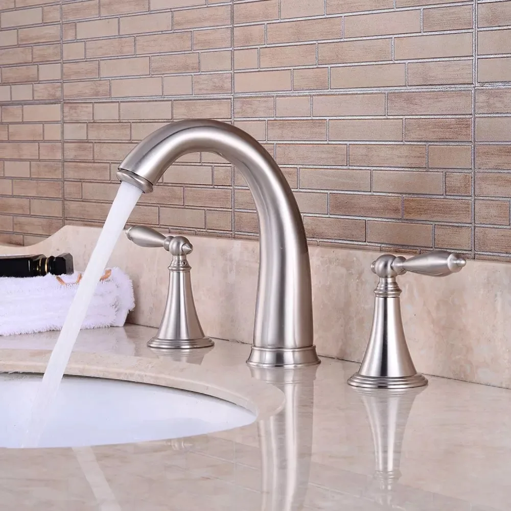 Free shipping Biggers bathroom tap Antique bronze finish copper 3-hole dual handle bathroom basin faucet for cold and hot water
Free shipping Biggers bathroom tap Antique bronze finish copper 3-hole dual handle bathroom basin faucet for cold and hot water