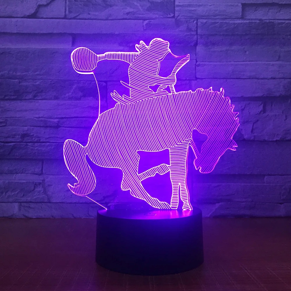 3D Horse Racing Equestrianism Show NightLight LED USB Visual Lamp Bedroom Decor Baby Sleep Lighting 7 Colors Changing Kids Gifts
3D Horse Racing Equestrianism Show NightLight LED USB Visual Lamp Bedroom Decor Baby Sleep Lighting 7 Colors Changing Kids Gifts