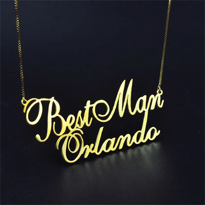 Custom Name Plate Pendant Boho Jewelry Necklace Stainless Steel Personalised 2 Names Couple Colier Birthday Gifts
Custom Name Plate Pendant Boho Jewelry Necklace Stainless Steel Personalised 2 Names Couple Colier Birthday Gifts
