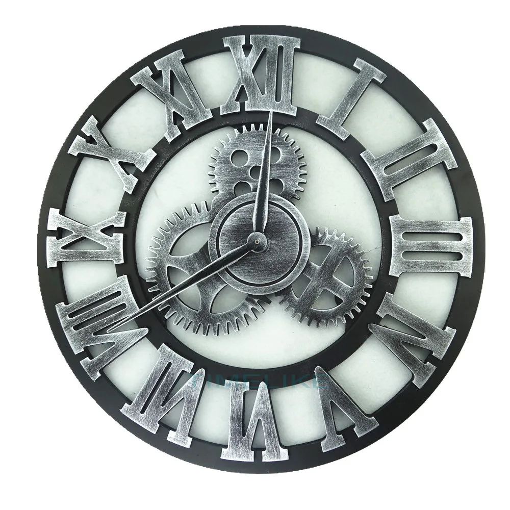 15.7 Inch Large Wall Clock Slient Gear Wooded 3D Retro Vintage Art Wall Watches Roman Style Circular Oversized Saat Home Decor
15.7 Inch Large Wall Clock Slient Gear Wooded 3D Retro Vintage Art Wall Watches Roman Style Circular Oversized Saat Home Decor