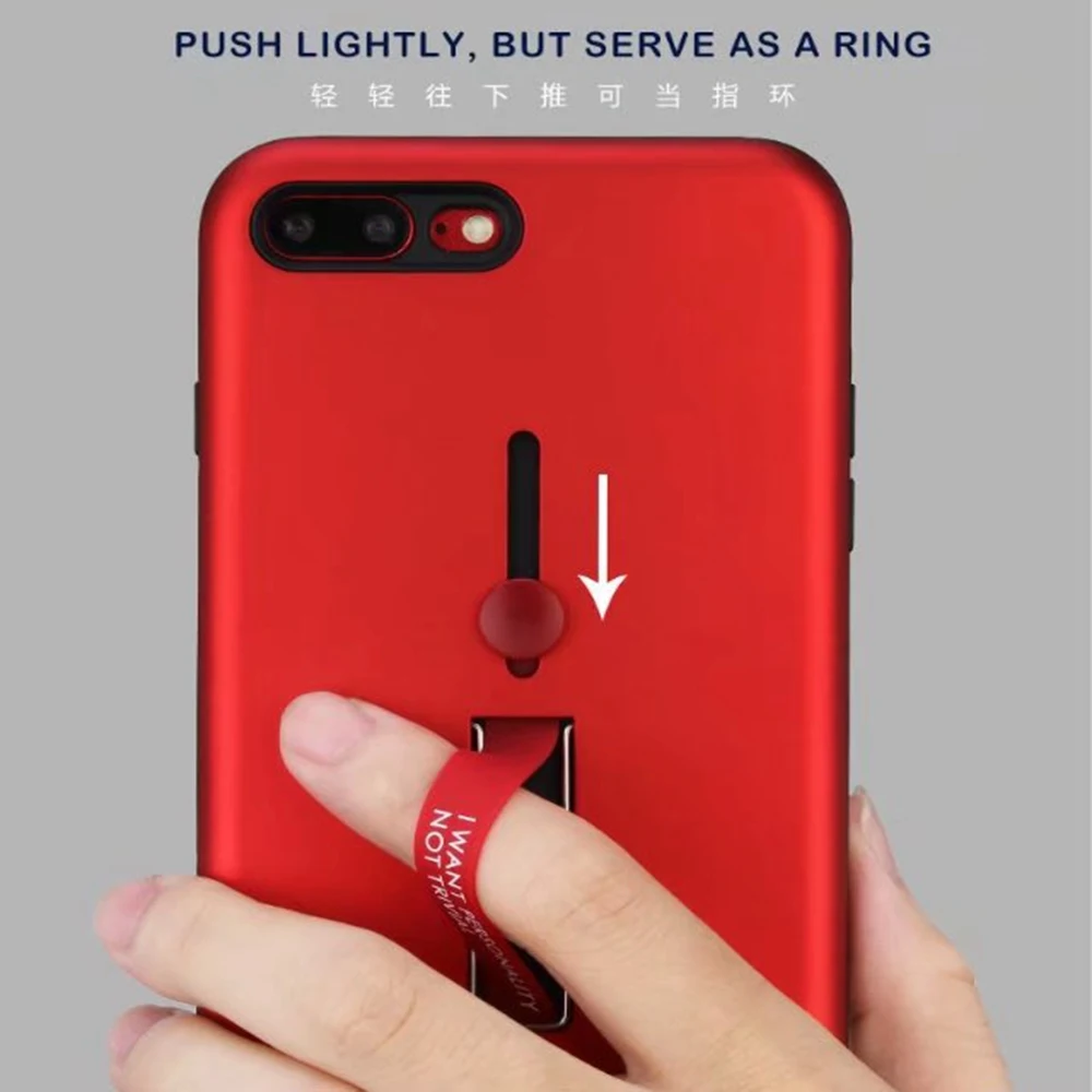 Чехол подставка для Apple iPhone X чехол 8 7 6 Plus силиконовый тонкий с кольцом держателем