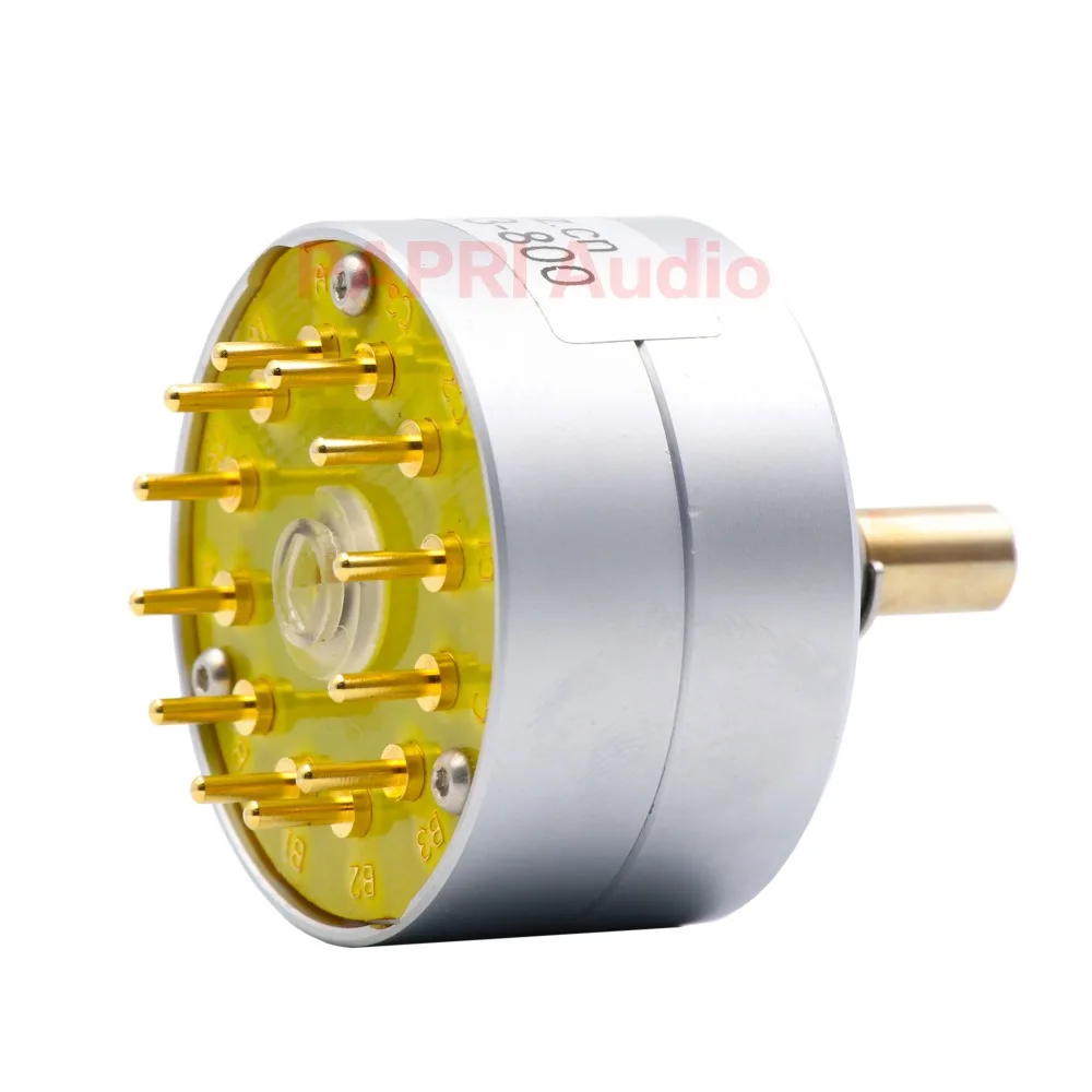 PAPEI EIZZ 3 Way 3 Positions Rotary Switch Signal Source Selector Aluminum Shield 12 Gold Plated Copper Pins For Audio Amplifier
PAPEI EIZZ 3 Way 3 Positions Rotary Switch Signal Source Selector Aluminum Shield 12 Gold Plated Copper Pins For Audio Amplifier
