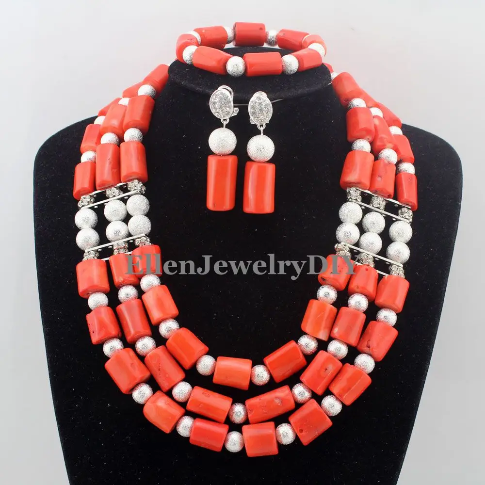 Handmade High-quality Coral Women Necklaces Costume Jewelry Nigerian Wedding African Coral Beads Jewelry Set W11614
Handmade High-quality Coral Women Necklaces Costume Jewelry Nigerian Wedding African Coral Beads Jewelry Set W11614