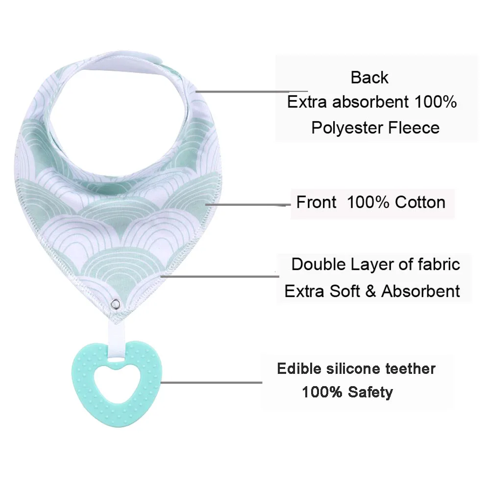 Baby Bandana Drool Bibs For Teething and Drooling - 2 Pack Super Soft Absorbent Cotton Bibs,Teething Toys Set Toddler Baby Bibs
Baby Bandana Drool Bibs For Teething and Drooling - 2 Pack Super Soft Absorbent Cotton Bibs,Teething Toys Set Toddler Baby Bibs