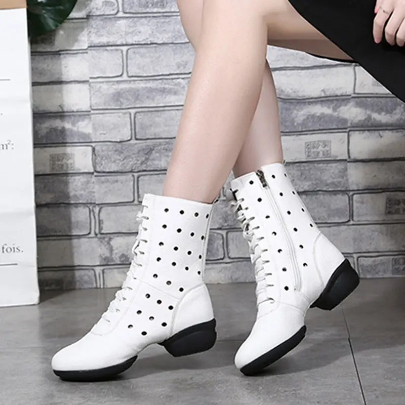 Women's Dance Boots Jazz Shoes Latin Dancing Shoes Ballroom Cut-outs Woman Soft Sports Modern Ladies Practice Fitness Sneakers
Women's Dance Boots Jazz Shoes Latin Dancing Shoes Ballroom Cut-outs Woman Soft Sports Modern Ladies Practice Fitness Sneakers