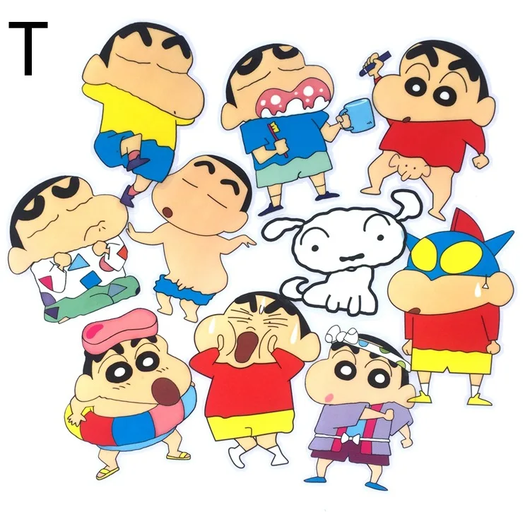 100 листов/лот Kureyon nirvana Shin chan geek серии аниме наклейки бомба pusheen стикер stikers naklejki