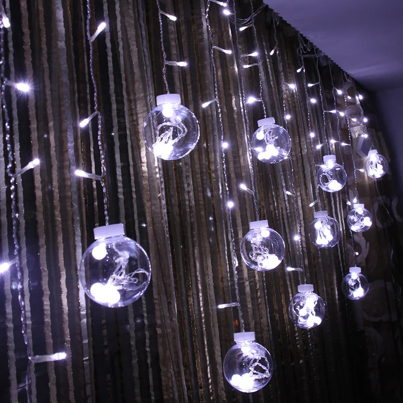 AC 220v 3M transparent ball string lights Window hanging fairy light holiday festival christmas decoration lamp outdoor lighting
AC 220v 3M transparent ball string lights Window hanging fairy light holiday festival christmas decoration lamp outdoor lighting