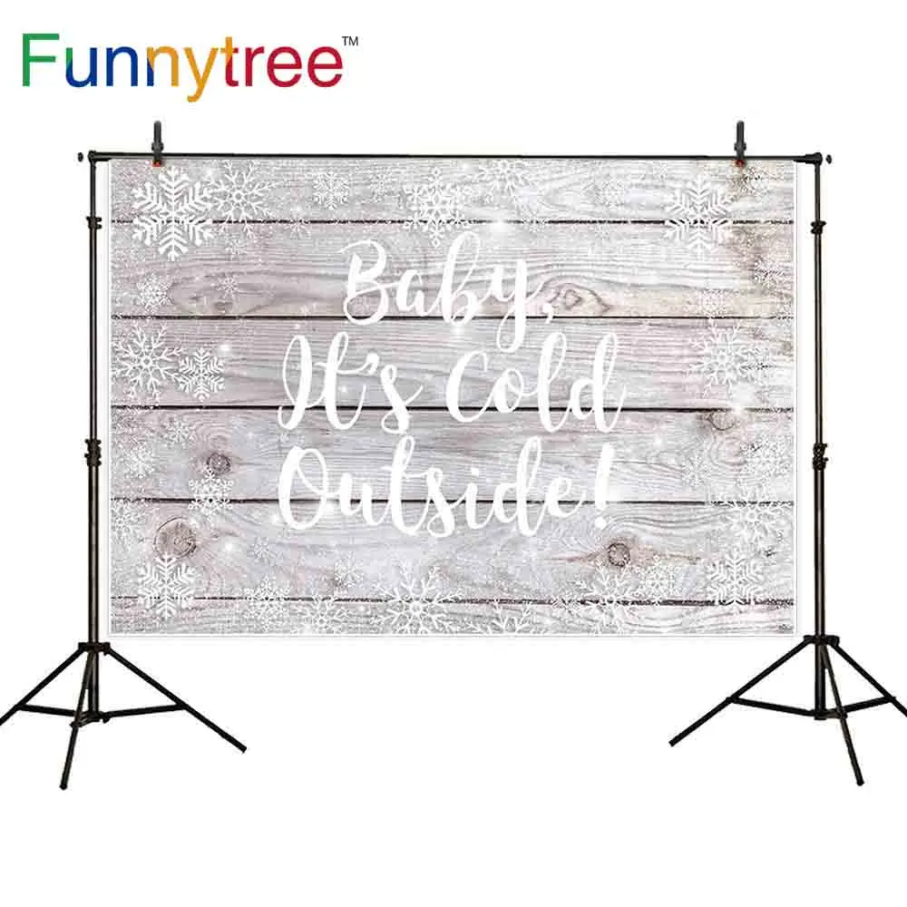 Funnytree background photophone baby it is cold outside Christmas snowflake wooden wall holiday photography backdrop photo prop
Funnytree background photophone baby it is cold outside Christmas snowflake wooden wall holiday photography backdrop photo prop