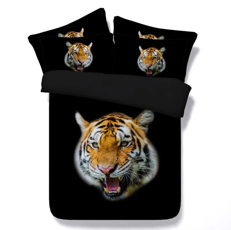 Tiger head print Bedding sets 3D bed cover bed in a bag sheet duvet cover linen California King Queen size double full twin 4PCS
Tiger head print Bedding sets 3D bed cover bed in a bag sheet duvet cover linen California King Queen size double full twin 4PCS