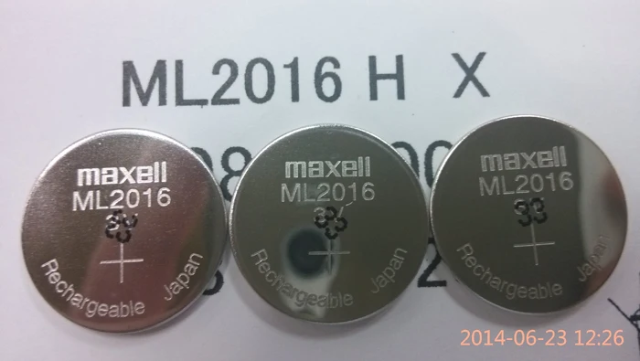 Новые оригинальные литий-ионные перезаряжаемые батарейки Maxell ML2016 ML 2016 3v 10 шт./лот