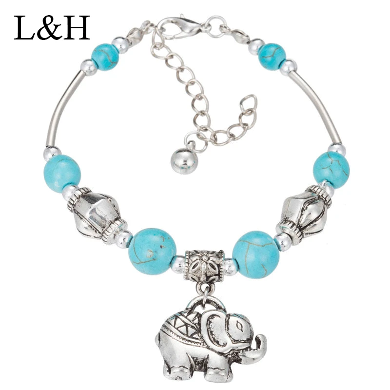 Vintage Antique Silver Elephant Owl Charm Bracelets Blue Round Stone Beaded Bracelets For Women Men Ethnic Jewelry Gift Bijoux
Vintage Antique Silver Elephant Owl Charm Bracelets Blue Round Stone Beaded Bracelets For Women Men Ethnic Jewelry Gift Bijoux