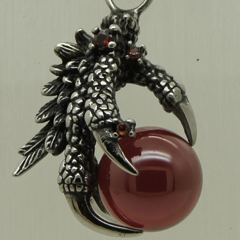 vivid dragon paw hold red cz ball 316L stainless steel biker necklaces & pendants free shipping men jewelry
vivid dragon paw hold red cz ball 316L stainless steel biker necklaces & pendants free shipping men jewelry