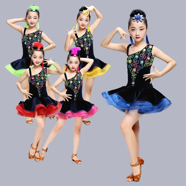 Girls Sequined Ballroom latin dancing dress Children performance Modern Stage wear Party Outfits Salsa Dance wear costumes
Girls Sequined Ballroom latin dancing dress Children performance Modern Stage wear Party Outfits Salsa Dance wear costumes