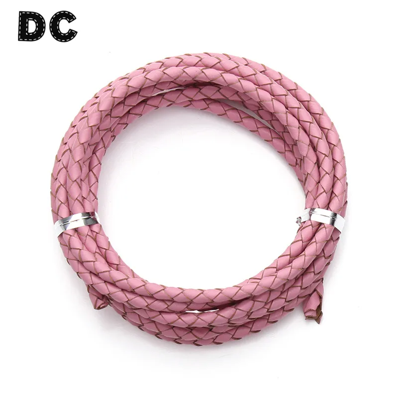 2 Meter/lot 19 Colors Braid Leather Cord 4mm Round Cord Rope Fit Leather Necklace Bracelet DIY Jewelry Findings F1104
2 Meter/lot 19 Colors Braid Leather Cord 4mm Round Cord Rope Fit Leather Necklace Bracelet DIY Jewelry Findings F1104