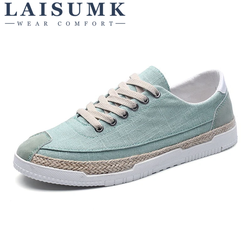 2020 LAISUMK New Fashion Breathable Canvas Mens Shoes Lace-Up Solid Flats Spring High Quality Casual Denim Canvas Shoes
2020 LAISUMK New Fashion Breathable Canvas Mens Shoes Lace-Up Solid Flats Spring High Quality Casual Denim Canvas Shoes