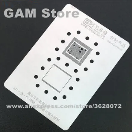A11 CPU RAM BGA Stencil For iPhone 8 8+ 8 Plus CPU RAM IC Reballing Pin BGA Solder Heat Template 0.12mm Thickness Anti Drum-up
A11 CPU RAM BGA Stencil For iPhone 8 8+ 8 Plus CPU RAM IC Reballing Pin BGA Solder Heat Template 0.12mm Thickness Anti Drum-up