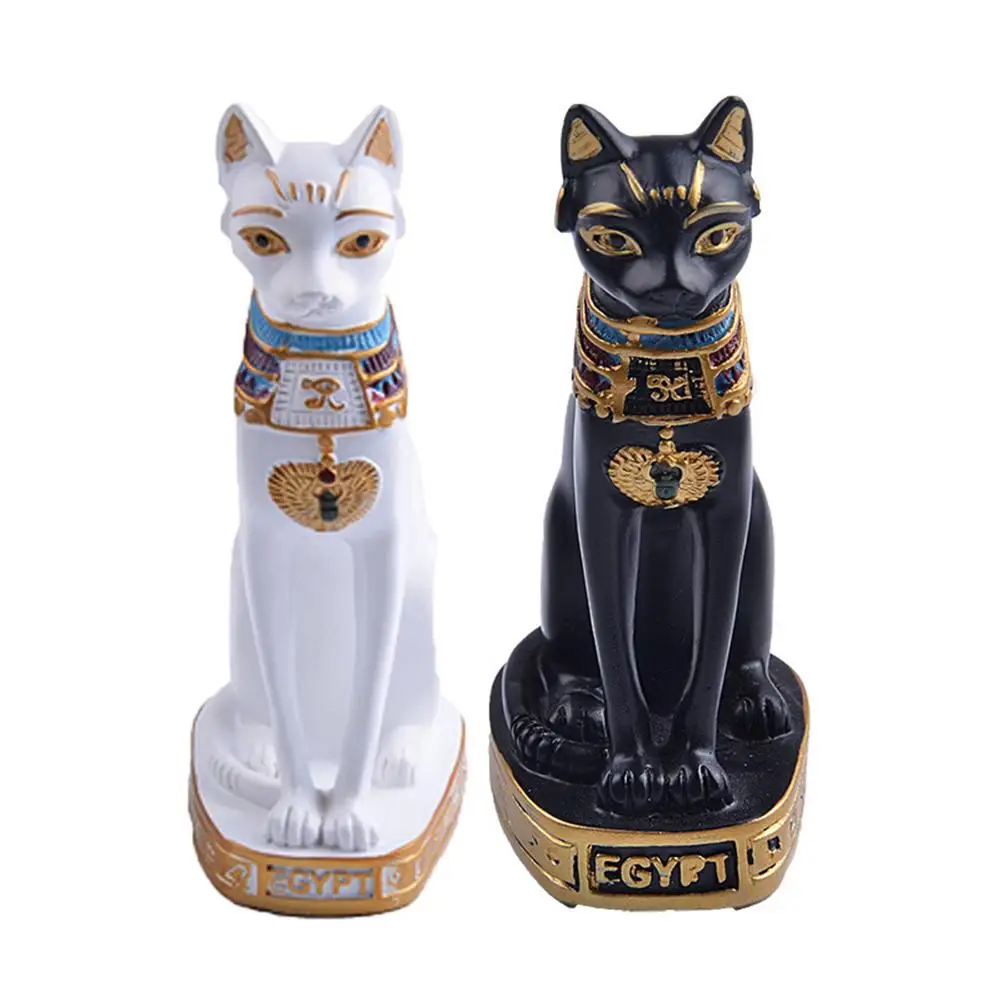 1pc Resin Egyptian Cat Figurine Statue Decoration Vintage Mysterious Cat Goddess Bastet Statue Home Table Garden Decoration
1pc Resin Egyptian Cat Figurine Statue Decoration Vintage Mysterious Cat Goddess Bastet Statue Home Table Garden Decoration