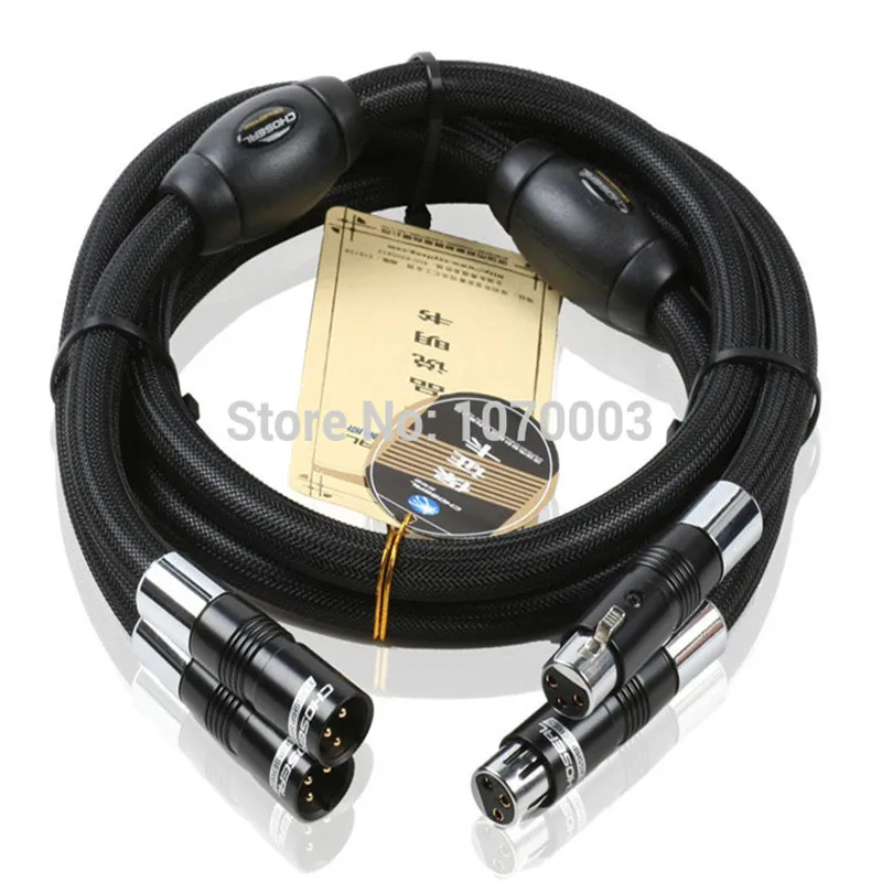 QYU-01 HiFi Hi-end Choseal BB-5605 высшего качества 6N OCC аудиофил 24K позолоченный штекер и гнездо XLR кабель 1 м (пара) с
QYU-01 HiFi Hi-end Choseal BB-5605 высшего качества 6N OCC аудиофил 24K позолоченный штекер и гнездо XLR кабель 1 м (пара) с