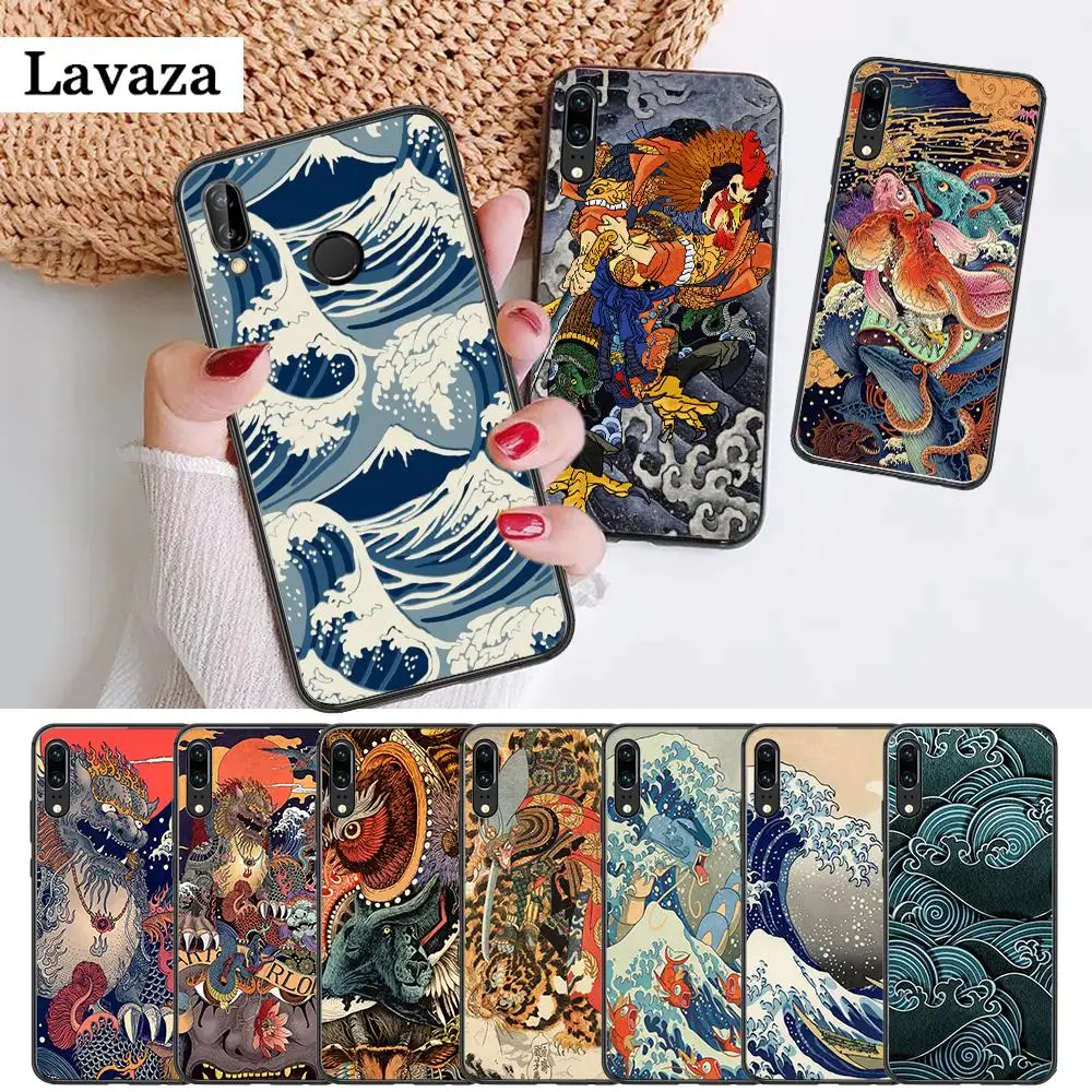 Японский стиль японского силиконового чехол для Huawei P8 Lite 2015 2017 P9 2016 Mimi P10 P20 Pro P Smart Z