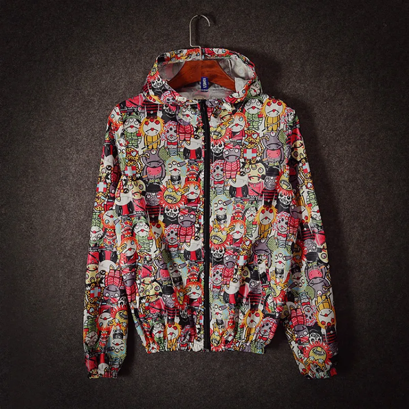 YuWaiJiaRen Japanese Harajuku Jacket Men and Women Monster Print Thin Hooded Coat Hip Hop Sunscreen Windbreaker for Lover
YuWaiJiaRen Japanese Harajuku Jacket Men and Women Monster Print Thin Hooded Coat Hip Hop Sunscreen Windbreaker for Lover