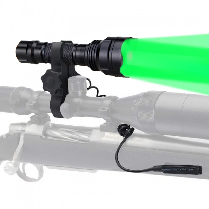 Zoomable Hunting Light Green Tactical T6 Flashlight 5 Modes Lantern with Rifle Scope MounT+18650 Battery+Charger+Pressure Switch
Zoomable Hunting Light Green Tactical T6 Flashlight 5 Modes Lantern with Rifle Scope MounT+18650 Battery+Charger+Pressure Switch