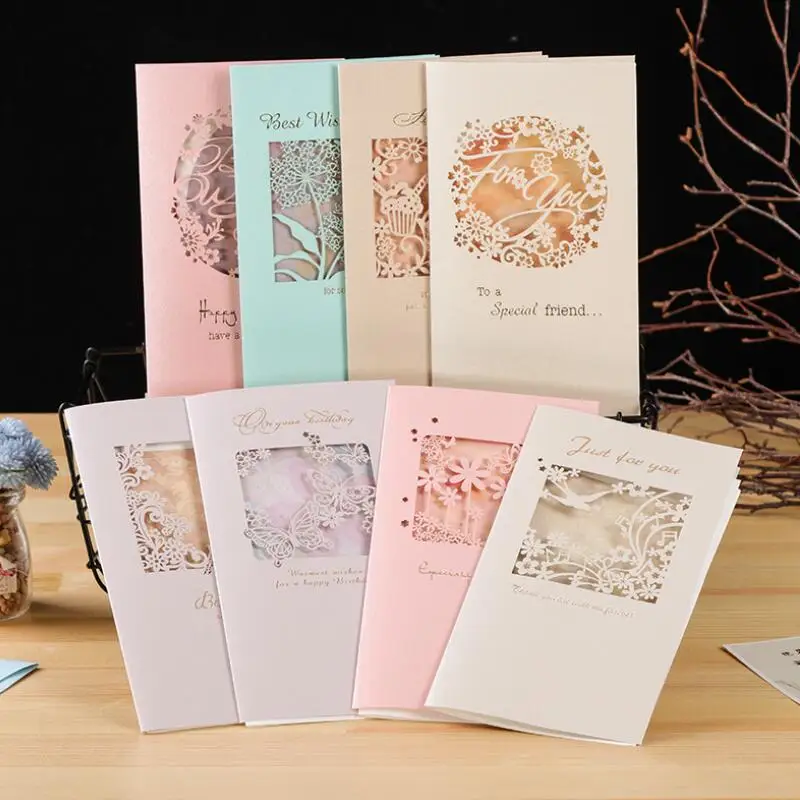 10pcs/lot Creative Greeting Card Elegant Hollow Carved Pearl Special Festival Blessing Card Birthday Gift Card 11.5*21cm
10pcs/lot Creative Greeting Card Elegant Hollow Carved Pearl Special Festival Blessing Card Birthday Gift Card 11.5*21cm