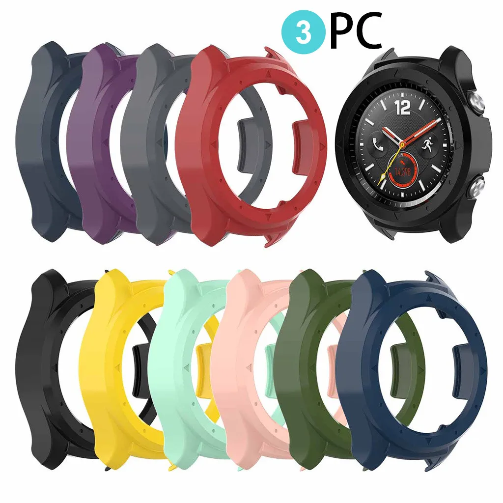 Fashion Simple Watch Cases 3PC Case Cover Shell Silicone PC Frame Protective for Huawei Watch 2 Smartwatch Sports Durable
Fashion Simple Watch Cases 3PC Case Cover Shell Silicone PC Frame Protective for Huawei Watch 2 Smartwatch Sports Durable