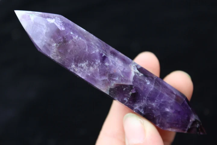 Two point NATURAL Banded Chevron Dream amethyst QUARTZ CRYSTAL WAND POINT HEALING
Two point NATURAL Banded Chevron Dream amethyst QUARTZ CRYSTAL WAND POINT HEALING
