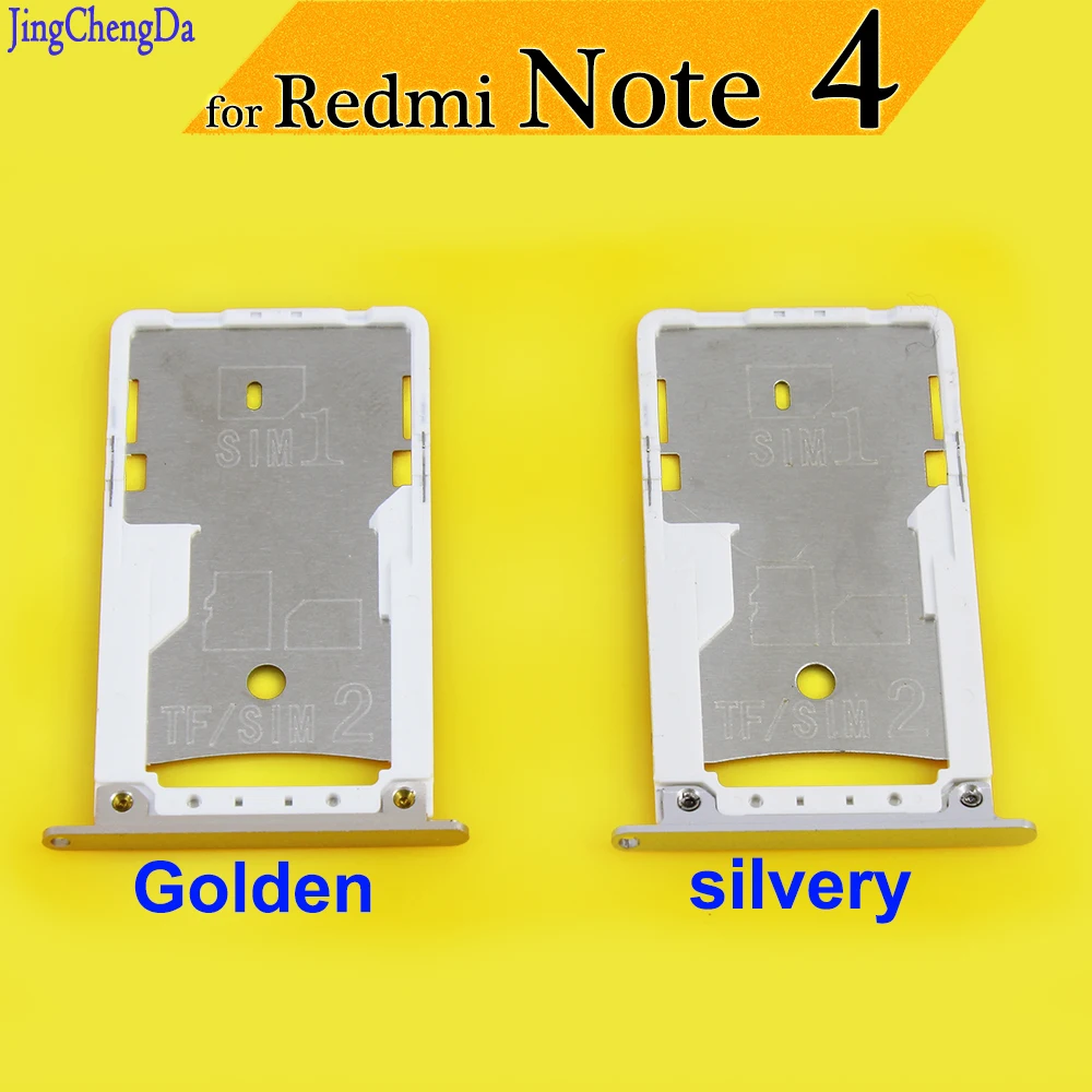 

JCD For Xiaomi for Redmi Note 4 Note4 Micro Nano Sim Card Tray High Quality Sim& SD TF Card Holder Replacement Parts