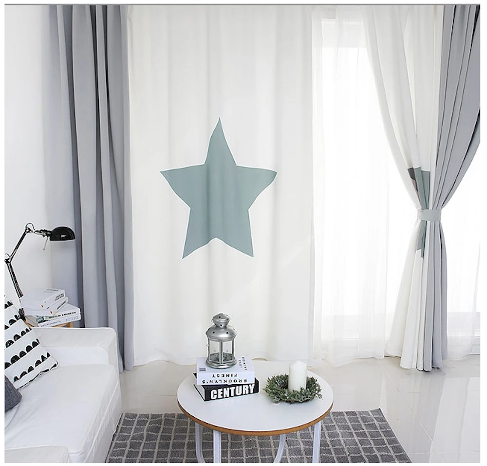 Custom Made Quality Patchwork Drapery Curtain Living Room Window Dressing Hook Grommet Curtain White Gray Star
Custom Made Quality Patchwork Drapery Curtain Living Room Window Dressing Hook Grommet Curtain White Gray Star