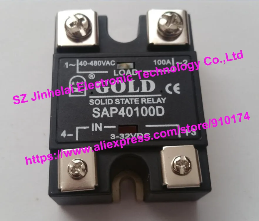 Authentic original SAP40100D GOLD Single-phase solid state relay DC control AC 40-480VAC 100A
Authentic original SAP40100D GOLD Single-phase solid state relay DC control AC 40-480VAC 100A