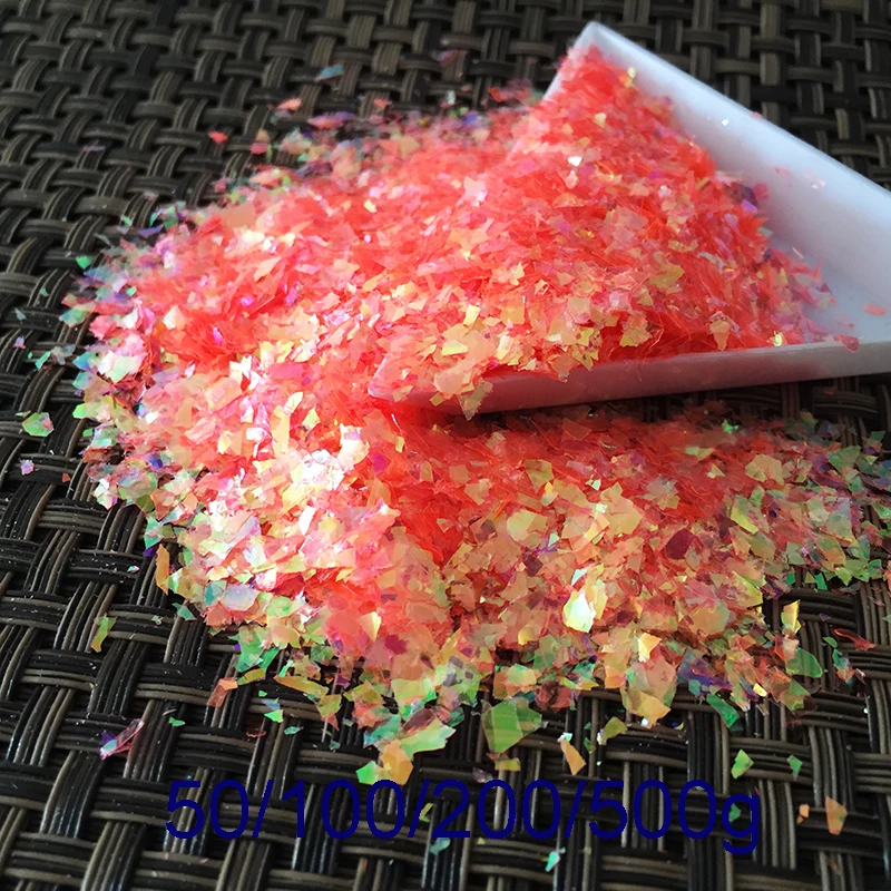 Wholesale Cameo Crushed Sea Shining Ice Mylar Shell Glitter Podwer Irregular Manicure Acrylic Nail Glitter Powder Orange red 11
Wholesale Cameo Crushed Sea Shining Ice Mylar Shell Glitter Podwer Irregular Manicure Acrylic Nail Glitter Powder Orange red 11
