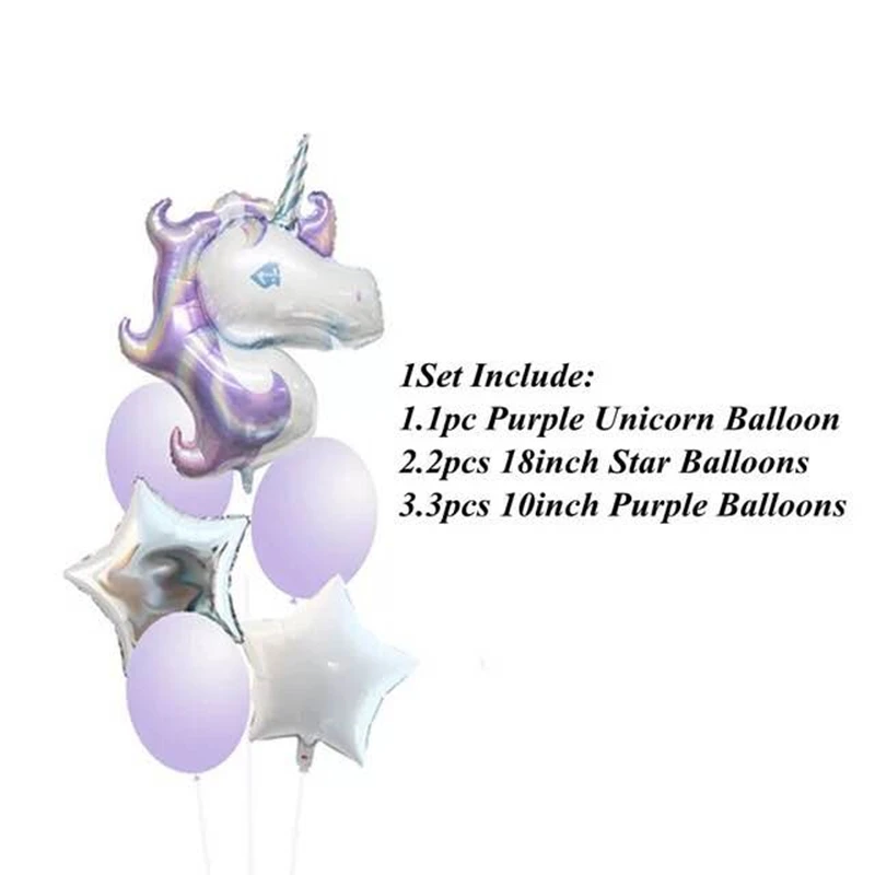 5Pcs Unicorn balloons 18 inch star Round Balloon Baby Shower Birthday Party Decor Kids Rainbow Balloons Unicorn Party Supplies
5Pcs Unicorn balloons 18 inch star Round Balloon Baby Shower Birthday Party Decor Kids Rainbow Balloons Unicorn Party Supplies