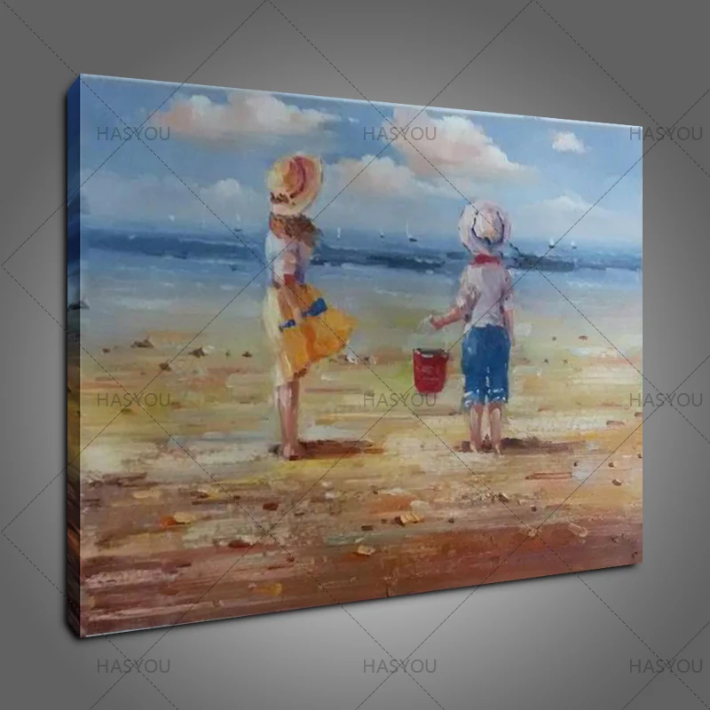 Hand Painted modern Home Wall Decoration children beach sea Oil Painting Modern Canvas art Landscape Picture For Living Room
Hand Painted modern Home Wall Decoration children beach sea Oil Painting Modern Canvas art Landscape Picture For Living Room