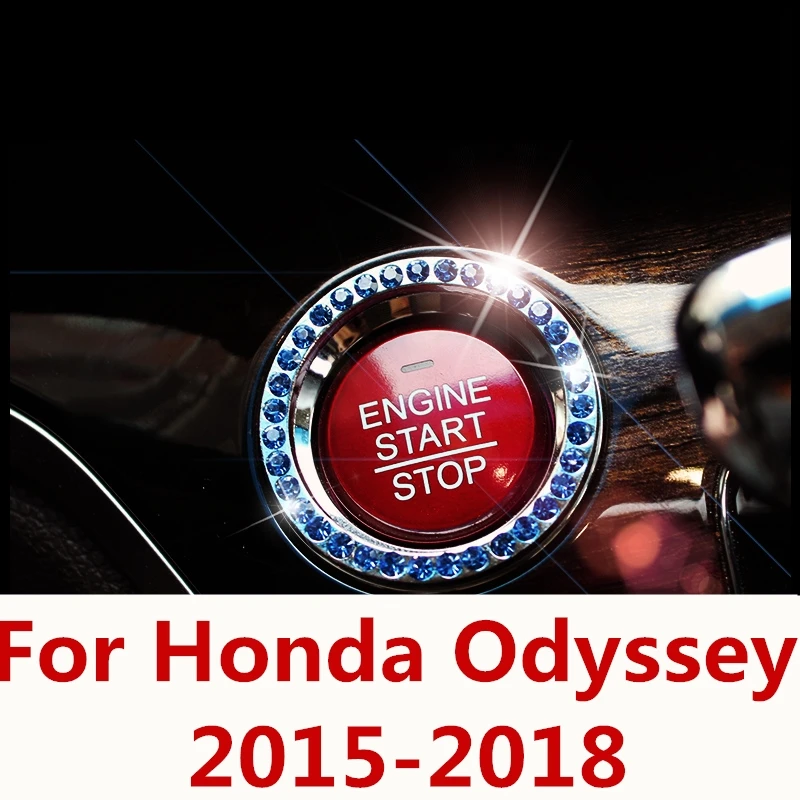 Для Honda Odyssey 2015 2018 кнопка запуска двигателя Замена крышки Стоп ключ аксессуары