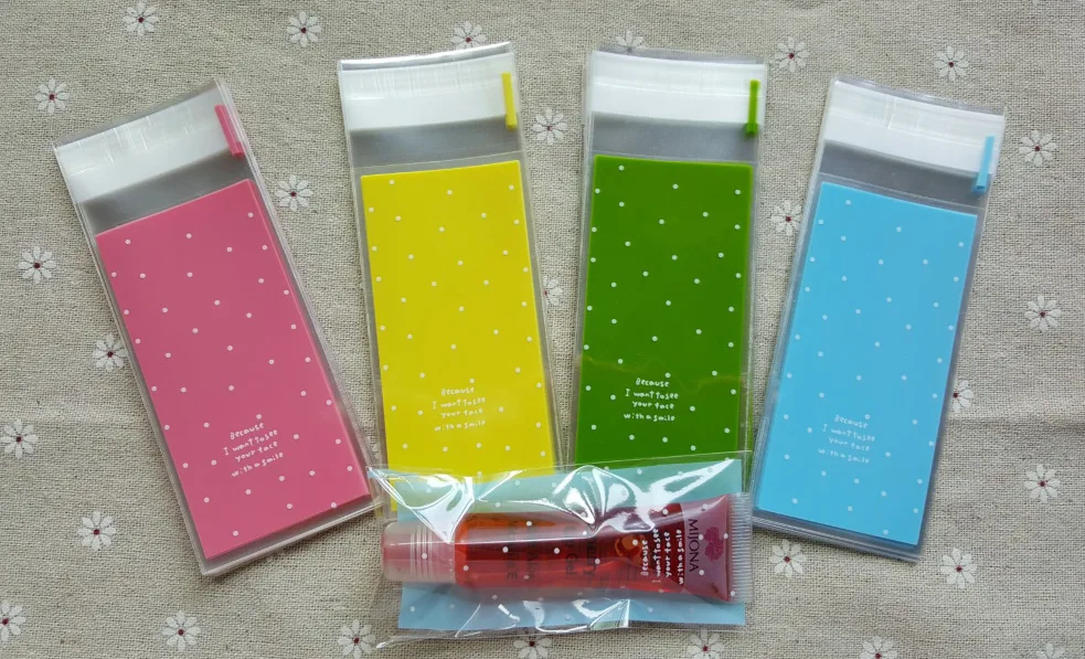 Colorful Polka dots Dessert Cookies bags for Wedding Birthday Party Craft Self-adhesive Plastic lipstick packaging
Colorful Polka dots Dessert Cookies bags for Wedding Birthday Party Craft Self-adhesive Plastic lipstick packaging