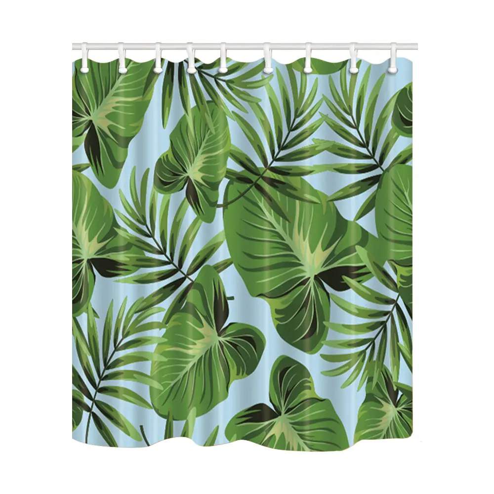 Shower Curtains Bathroom Green Tropical Leaves Curtain Polyester Fabric Waterproof Mildew Proof with Hooks Unique Bath Products
Shower Curtains Bathroom Green Tropical Leaves Curtain Polyester Fabric Waterproof Mildew Proof with Hooks Unique Bath Products