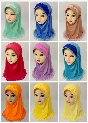 Мусульманский хиджаб для детей маленьких девочек размер: От 0 до 6 лет 2019 |
