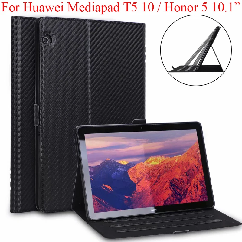 Чехол из углеродного волокна для Huawei Mediapad T5 10 чехол Honor Pad 5 1 дюймов протектор