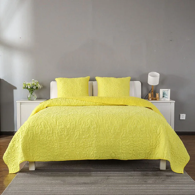 Quality Bedspread on the Bed Quilt Set 3PCS China Grass Solid Embroidered Cotton Bed Covers Shams Blanket Queen Size Coverlets
Quality Bedspread on the Bed Quilt Set 3PCS China Grass Solid Embroidered Cotton Bed Covers Shams Blanket Queen Size Coverlets