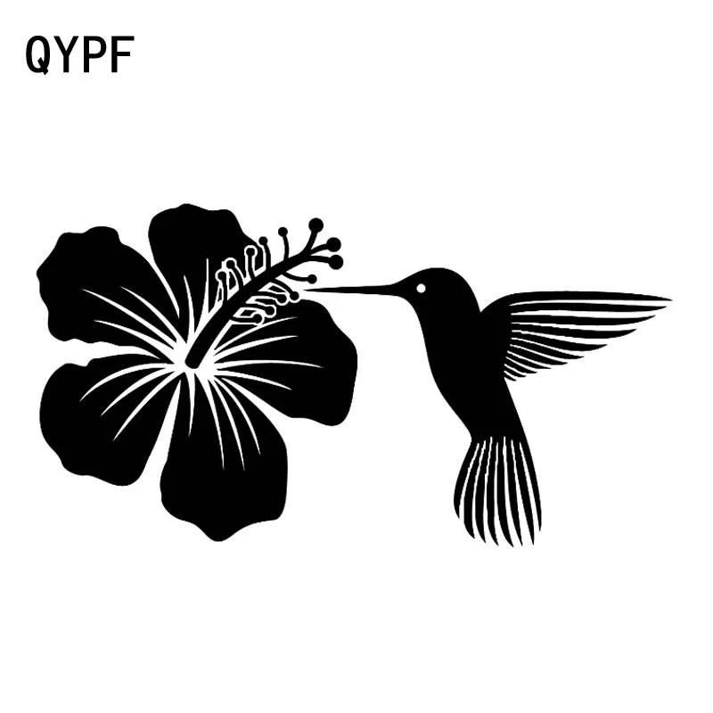 QYPF 17.7cm*9.4cm Beautiful Hummingbird And Flower Natural Car Stickers Beautiful Vinyl Car Styling Decal Patten C18-0560
QYPF 17.7cm*9.4cm Beautiful Hummingbird And Flower Natural Car Stickers Beautiful Vinyl Car Styling Decal Patten C18-0560