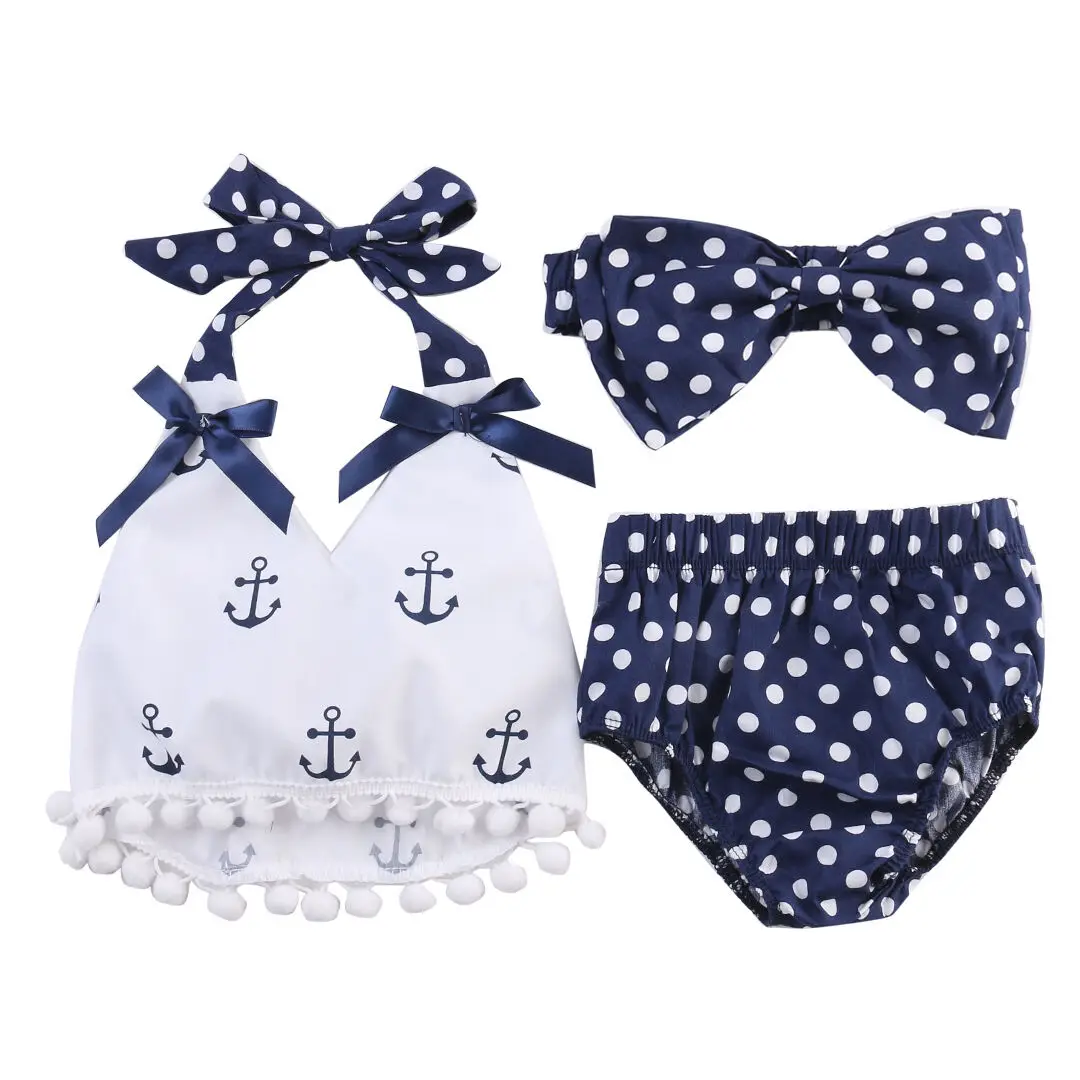 New Summer Baby Girl Clothes Anchor Tops+Polka Dots Briefs Outfits Set Sunsuit 0-24M Toddler Baby Girl Clothes Set Cotton
New Summer Baby Girl Clothes Anchor Tops+Polka Dots Briefs Outfits Set Sunsuit 0-24M Toddler Baby Girl Clothes Set Cotton