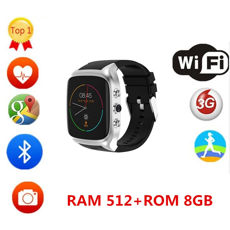 X01S обновление до X02S Smartwatch androi телефон Heart Rate 3g Wi Fi Bluetooth Smart часы 1. Гц 4 ядра IP67