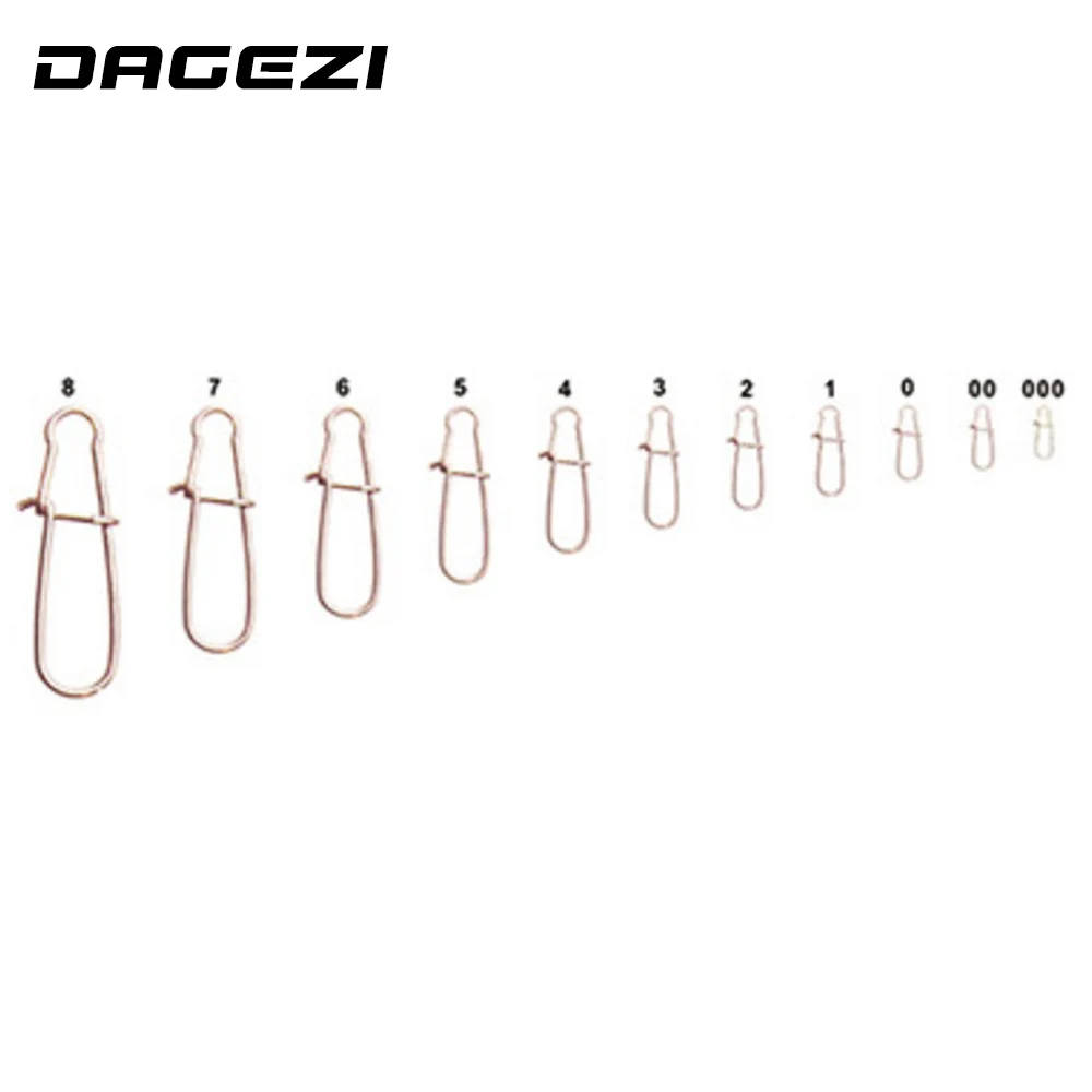 DAGEZI 100 pcs/lot 11size fishing gear accessories Connector copper swivel Stainless steel swivels black/white fishing tackle
DAGEZI 100 pcs/lot 11size fishing gear accessories Connector copper swivel Stainless steel swivels black/white fishing tackle