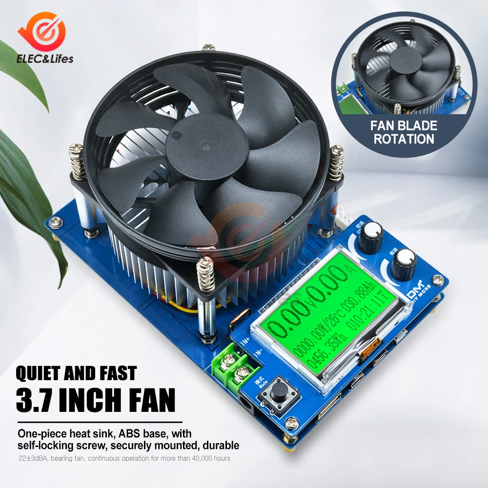 2.2'' LCM 150W 10A Adjustable Constant Current Electronic Load Battery Tester 12V car Lead-acid lithium Discharge Capacity meter
2.2'' LCM 150W 10A Adjustable Constant Current Electronic Load Battery Tester 12V car Lead-acid lithium Discharge Capacity meter