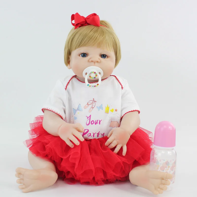 55cm Full Silicone Reborn Bebe Dolls Realistic 22" Vinyl Newborn Baby Toddler Princess Girl Waterproof Body Lovely Birthday Gift
55cm Full Silicone Reborn Bebe Dolls Realistic 22" Vinyl Newborn Baby Toddler Princess Girl Waterproof Body Lovely Birthday Gift