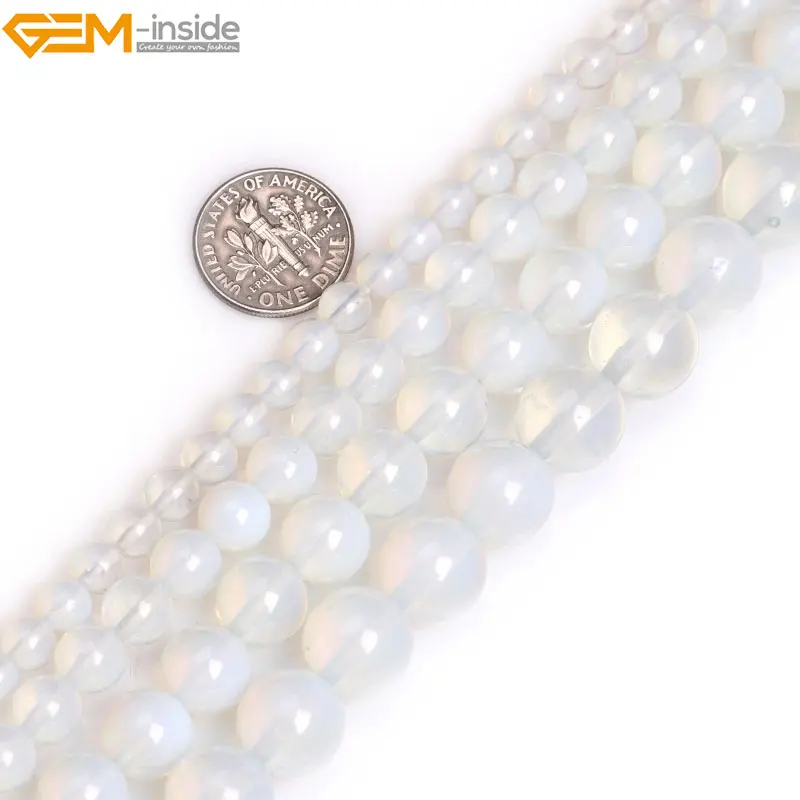 Gem-inside 6-12mm Natural Stone Beads Round Smooth White Opalite Beads For Jewelry Making Beads 15inch DIY Beads Jewellery
Gem-inside 6-12mm Natural Stone Beads Round Smooth White Opalite Beads For Jewelry Making Beads 15inch DIY Beads Jewellery