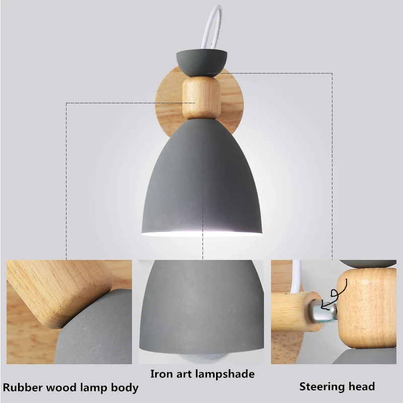 Nordic cartoon Wall Lamp minimalist solid wood Modern Creative LED E27 Wall Light for Bedroom bedside Restaurant Coffee Bar
Nordic cartoon Wall Lamp minimalist solid wood Modern Creative LED E27 Wall Light for Bedroom bedside Restaurant Coffee Bar