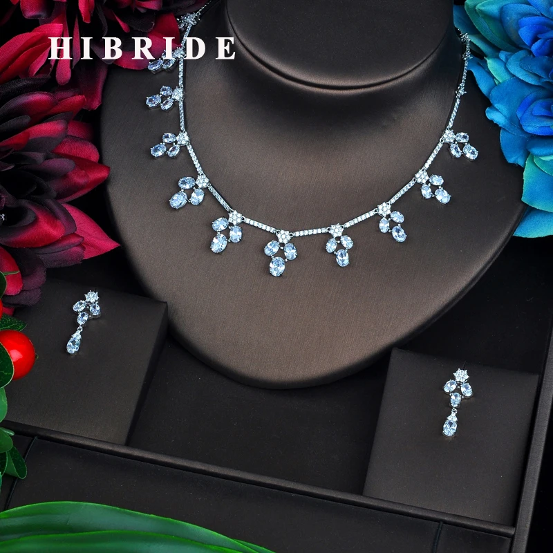 HIBRIDE прозрачный цветок Свадебные Ювелирные наборы для женщин платья для вечеринок аксессуары ожерелья серьги набор кубического циркония ю...
HIBRIDE прозрачный цветок Свадебные Ювелирные наборы для женщин платья для вечеринок аксессуары ожерелья серьги набор кубического циркония ю...